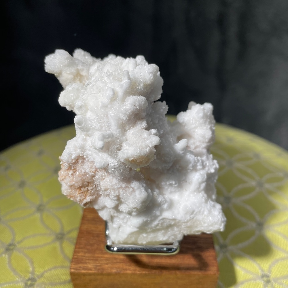 Raw natural crystal/mineral HYDROZINCITE- 3”x2” gorgeous coral like extra druzy